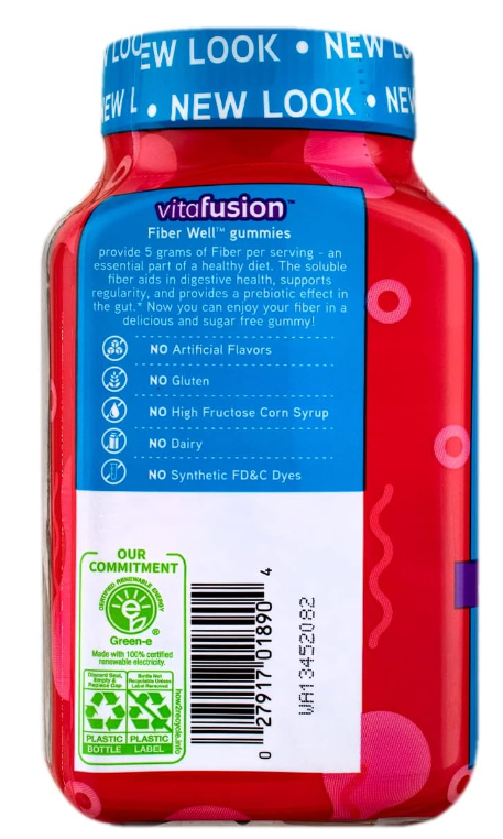 Fiber Well Sugar Free Gummies 90ct