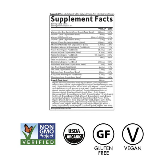 Garden of Life Mykind Organics Women's Once Daily Tablets x30