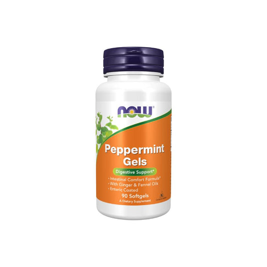 NOW Peppermint Gels Softgels x90
