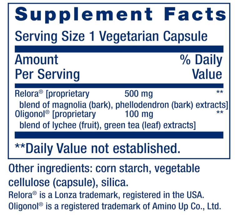 Cortisol Stress Balance Life Extension 30ct