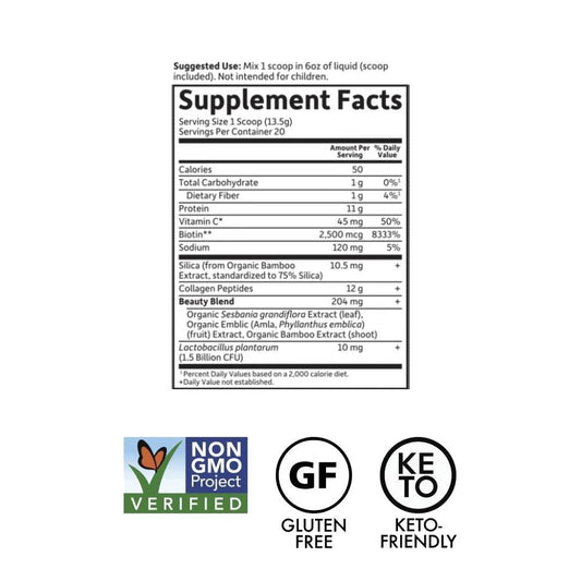 Garden of Life Grass Fed Collagen Beauty Strawberry Lemonade Powder 270g