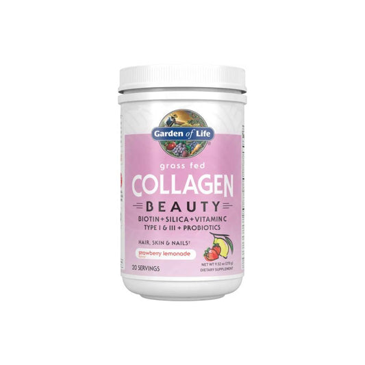 Garden of Life Grass Fed Collagen Beauty Strawberry Lemonade Powder 270g