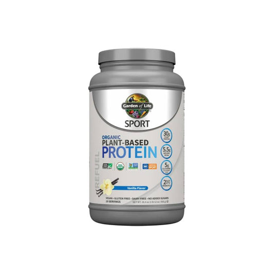 Garden of Life SPORT Organic Plant-Based Protein Vanilla Falvored Powder 806g