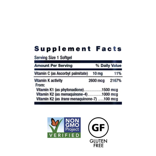 Life Extension Super K Dietary Supplement Softgels x90