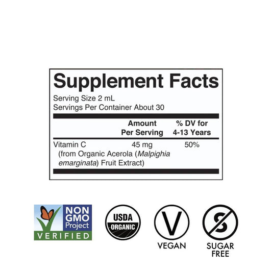 MaryRuth's Organic Kids Vitamin C Liquid Drops 60ml