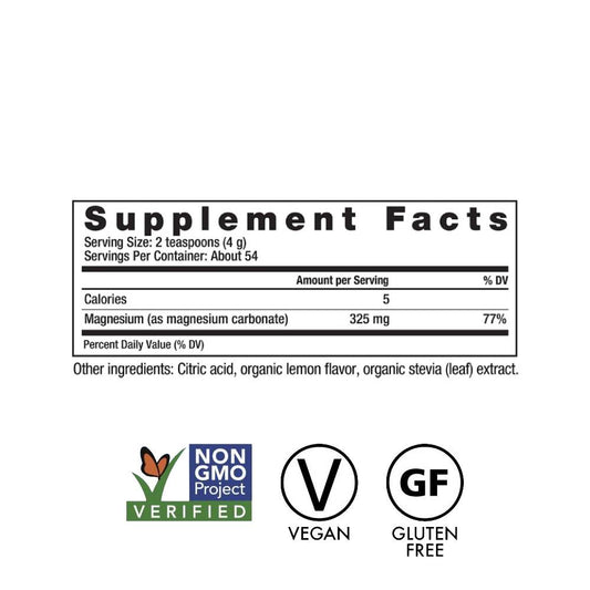 Natural Vitality Calm Magnesium Powder Sweet-Lemon Flavor 226g