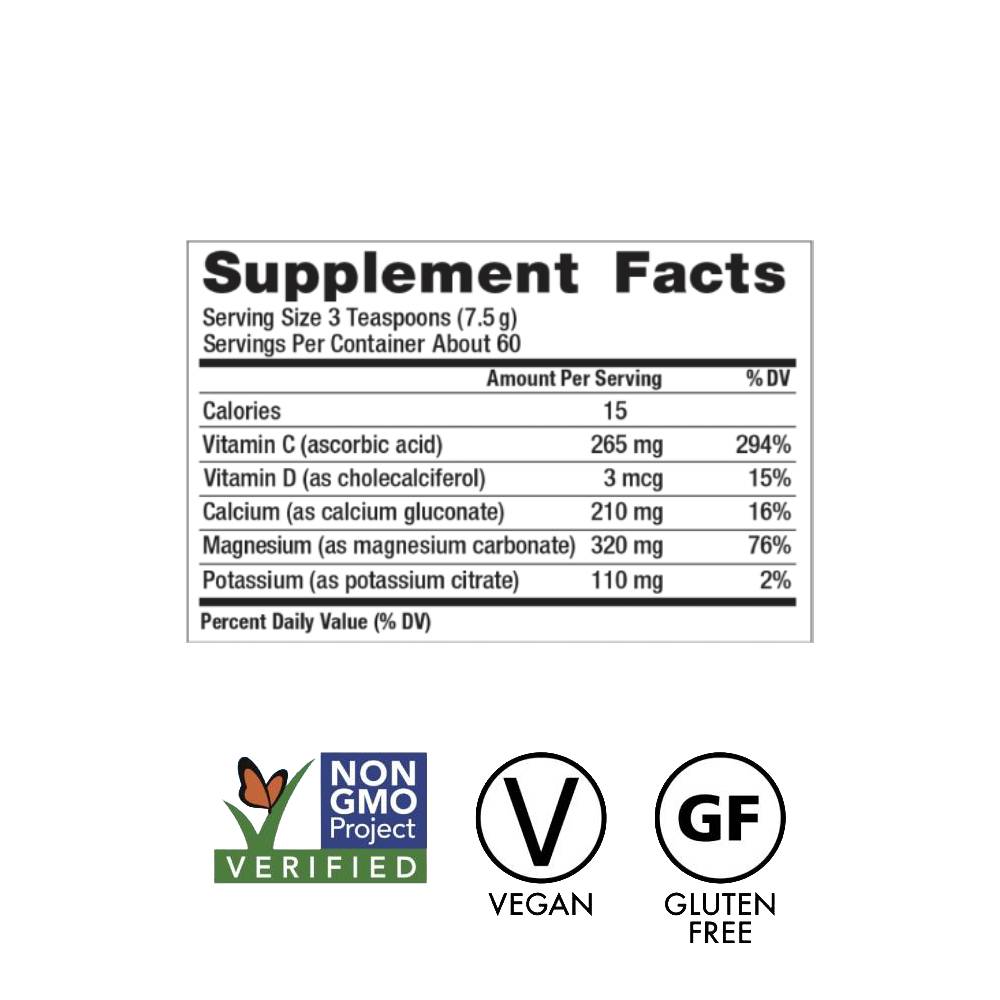 Natural Vitality Calm Magnesium Plus Calcium Powder Original Unflavored Drink Mix 226g