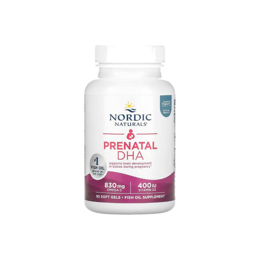 Nordic Naturals Vegan Prenatal DHA 830mg Omega-3 Softgels x90