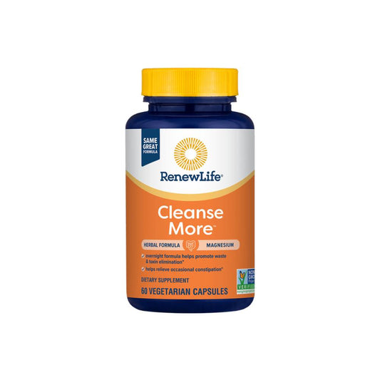 Renew Life Cleanse More Dietary Supplement Capsules x60