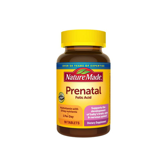 Nature Made Prenatal Folic Acid Multivitamin Tablets x90