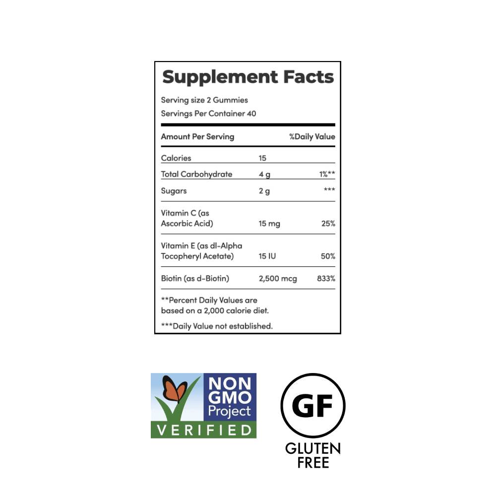 Nature's Bounty Hair Skin and Nails Vitamins With Biotin Supplement Gummies x140