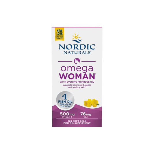 Nordic Naturals Omega Woman Fish Oil Supplement Softgels x120