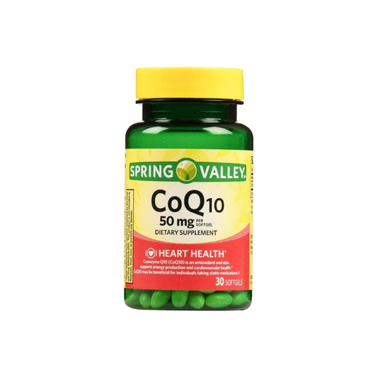 Spring Valley CoQ10 100mg Heart Health Dietary Supplement Softgels x30